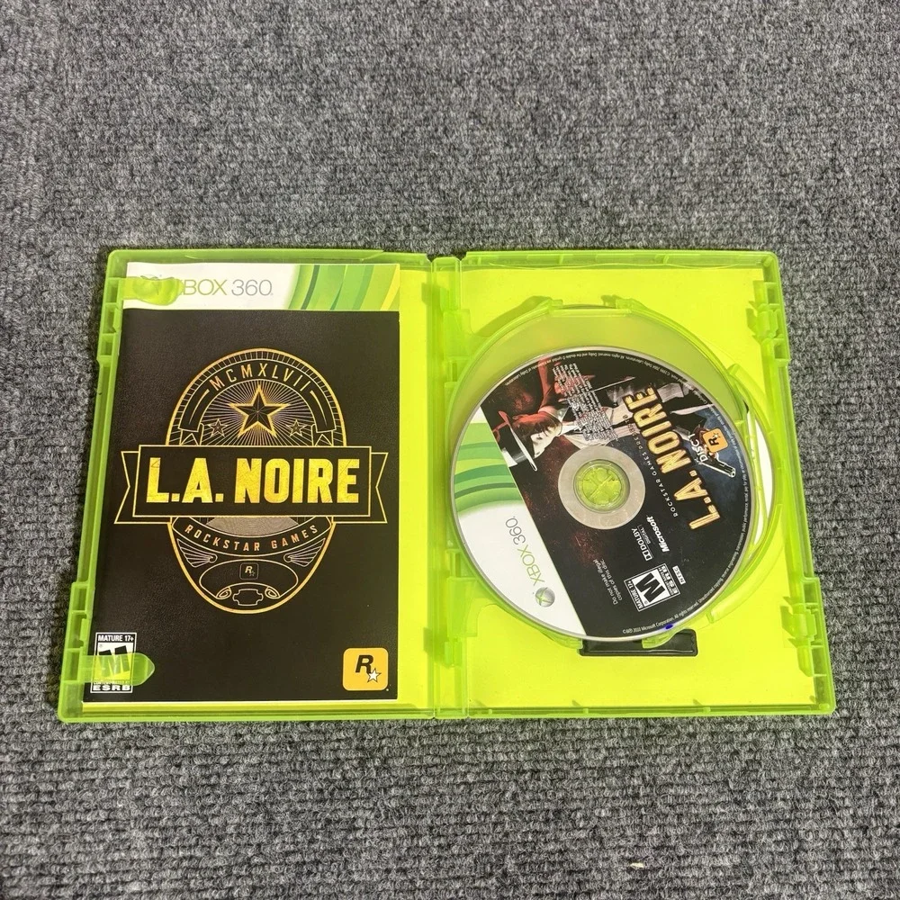 L.A. Noire - Microsoft Xbox 360 - All 3 discs Complete CIB
